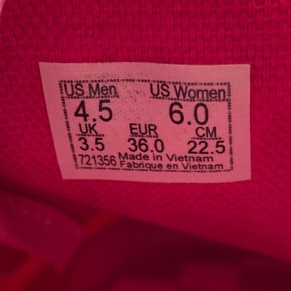 Vans x Barbie Authentic Stackform 'Pink' Skate Women's Sneakers | Size:  6 - Picture 13 of 15